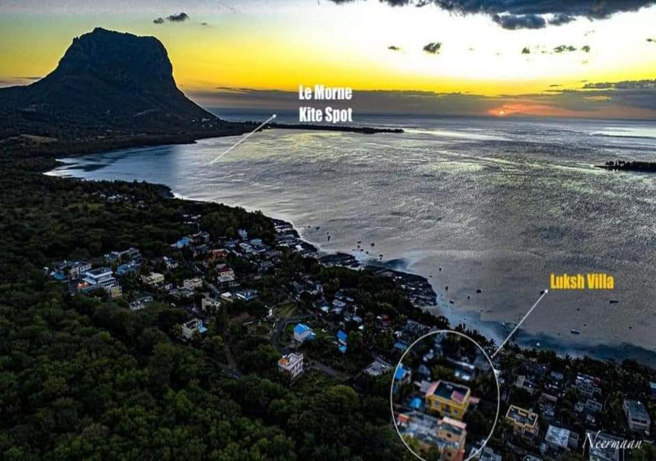 Lukshvilla Private Le Morne Wind N Kite Surfers & Car Mauritius * La Gaulette